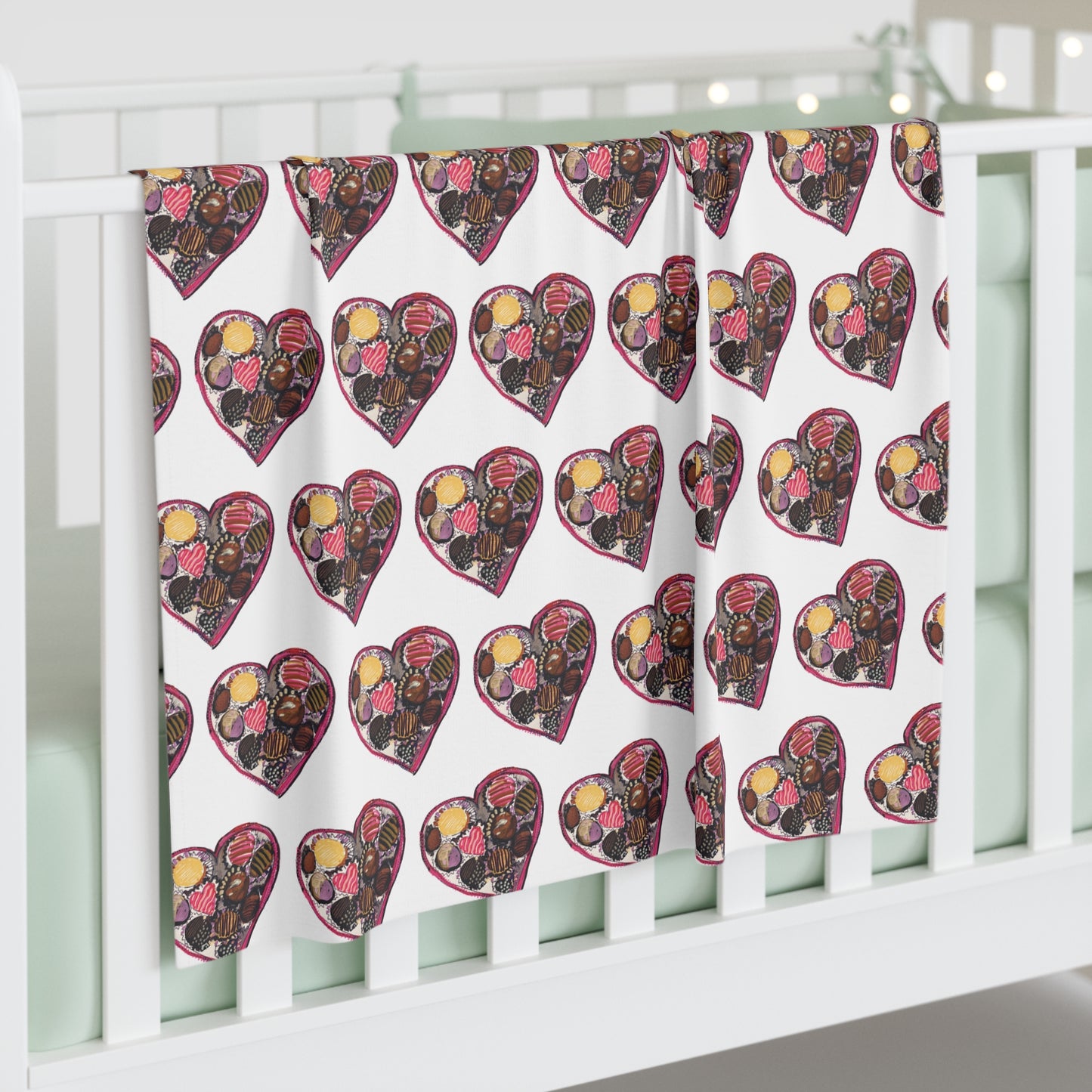 Valentines Heart Baby Swaddle Blanket